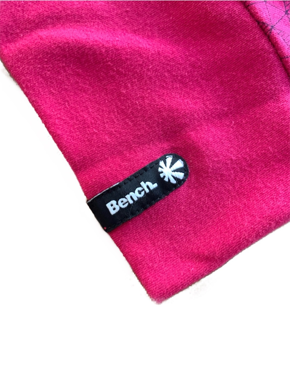 Bench Hot Pink Zip-Up Hoodie Jacket with Geometric Print Medium - Picture 6 of 16